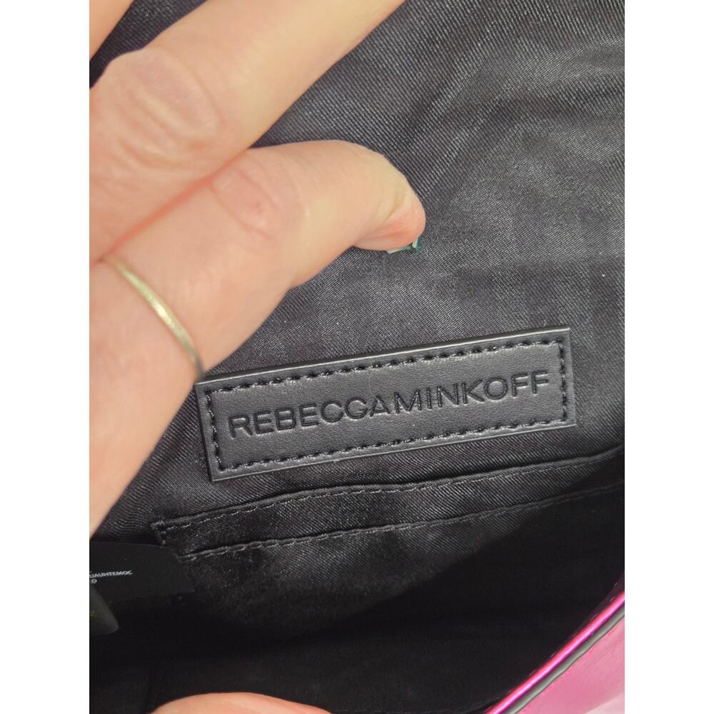 Rebecca Minkoff Metallic Fuchsia Quilted Chain Crossbody - Picture 10 of 16